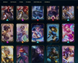 Conta Lol level 322 - Gold 2 - Muitas skins Lux borda. - League of Legends