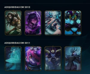 Conta LoL+Valorant - 363 skins no LoL, 19 skins no Valorant - League of Legends