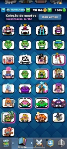 Conta de Clash Royale