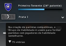 Conta CSGO Prime com Patente +80 Wins 300 Horas de Game - Counter Strike