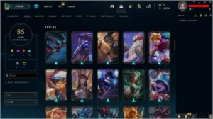 Conta League Of Legends +80 Skins LOL