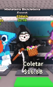 Mieteteira Bicicleteira 26M/S Brainrot Barato - Roblox