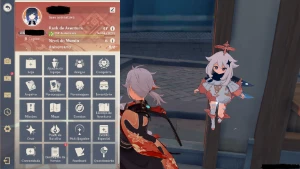 Conta AR 47 kazuha,yelan,hutao, Aqua simulacra r2 e homa - Genshin Impact