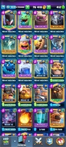 Conta forte com cartas nível máximo - Clash Royale