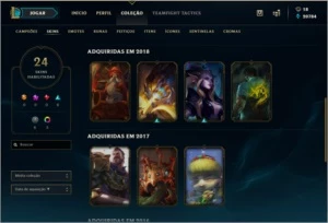 Conta LOL D3, 75 champ, 24 skins, 86 icones - League of Legends