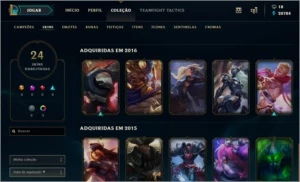 Conta LOL D3, 75 champ, 24 skins, 86 icones - League of Legends