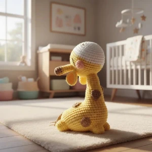 Girafa Amigurumi Média Decoração Infantil Artesanal - Artesanato e Personalizados