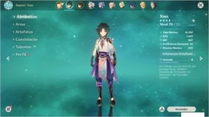 Conta Genshin Impact 6 (SEIS) ótimos 5 estrelas (AR 50)