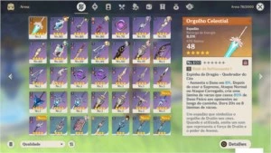 Conta Genshin Impact 6 (SEIS) ótimos 5 estrelas (AR 50)