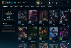 Prata 3 com 140 Champs e 81 Skins ( ADC / SUP / JG / TOP ) - League of Legends LOL