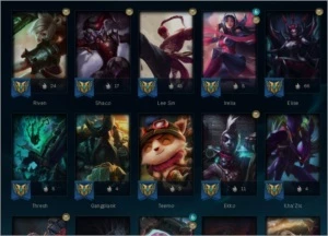 Conta Mestre de League of Legends LOL