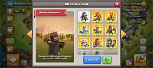 Cv13 com muitas skin - Clash of Clans