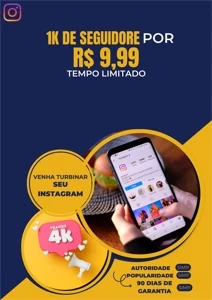 1K SEGUIDORES INSTAGRAM R$9,90 | 90 DIAS GARANTIA | 24H ON - Redes Sociais