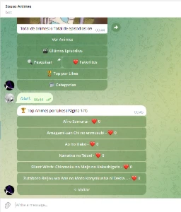 Bot Telegram De Animes Feito Em Python - Outros