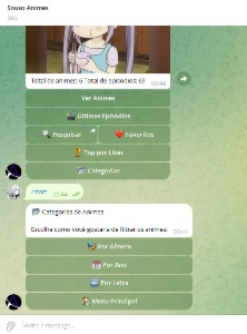 Bot Telegram De Animes Feito Em Python - Outros