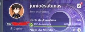 Conta pro Eula+ arma xiao+  jade - Genshin Impact