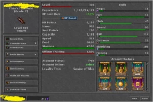 EK 405+ PVP SKILL ALTOS E MAKERS NA ACC - Tibia