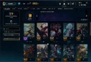 Diamante 4 com 30 champs e 3 Skins - League of Legends LOL