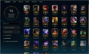 Conta Diamante 3 (76pdl) / 32 Bonecos/ 6 Skins - League of Legends LOL