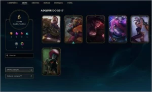 Conta Diamante 3 (76pdl) / 32 Bonecos/ 6 Skins - League of Legends LOL