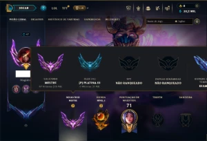 Mestre com 50 Champs e 10 Skins ( 25 PDL ) - League of Legends LOL