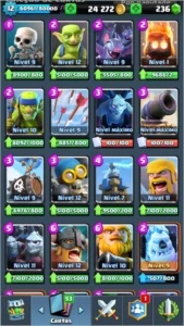 conta clash royale nv 12