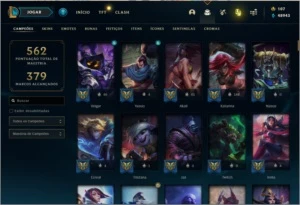 Conta de lol (204 skins) e valorant (com skins)