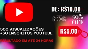 (PROMOÇÃO) 500 VISUALIZAÇÕES + 30 INSCRITOS YOUTUBE - Redes Sociais
