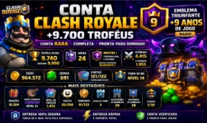 Conta Clash Royale, +9500 Trofèus, Conta Rara E Barata, Prom
