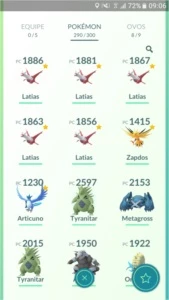 Conta de Pokémon GO