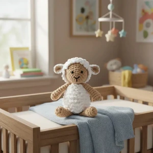 Mini Ovelha Amigurumi - Artesanato e Personalizados