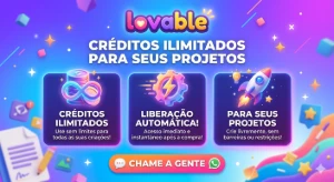 Lovable - Creditos Ilimitados - Março 2026 - Inteligência Artificial