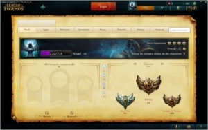 CONTA LOL LVL 16 +13 CAMPEÕES +300 IP - League of Legends