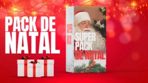 Pack Elementos Design PSD COREL CANVA NATAL 2024 Artes - Outros