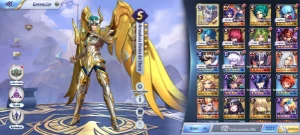Conta SSA (sv.141) c/ Hakurei, shura dc e +!!! - Saint Seiya Awakening