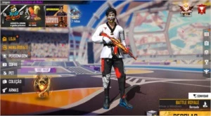 CONTA FF ANGELICAL MASCULINA VERMELHA RARA - Free Fire