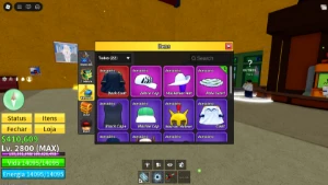 Conta de Blox Fruits (Lvl 2800, fruit storage max 3 etc) - Roblox