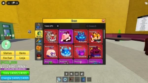 Conta de Blox Fruits (Lvl 2800, fruit storage max 3 etc) - Roblox