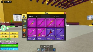 Conta de Blox Fruits (Lvl 2800, fruit storage max 3 etc) - Roblox