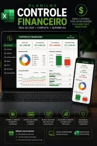 Planilha de controle financeiro - Planilhas e Dashboards