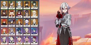 Conta Genshin Super Bem Cuidada 14 5* + Arlecchino C3 E Arma - Genshin Impact