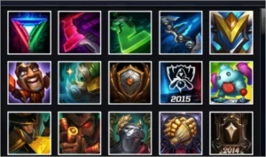 CONTA PRATA 5, 100 CHAMP 10 SKINS VARIOS ICONES| QUALIDADE ! - League of Legends LOL