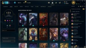CONTA LOL / ATUALMENTE SEM ELO / BASTANTE SKIN - League of Legends