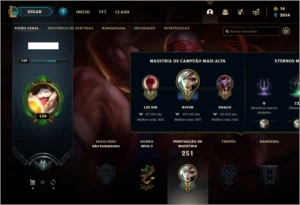 Conta Unranked com 46 skins e 62 champs - League of Legends LOL