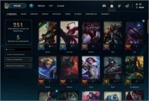 Conta Unranked com 46 skins e 62 champs - League of Legends LOL