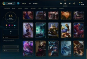Conta Unranked com 46 skins e 62 champs - League of Legends LOL