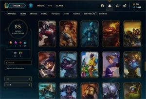 Conta ferro 2 com 140 Champs e 85 Skins - League of Legends LOL
