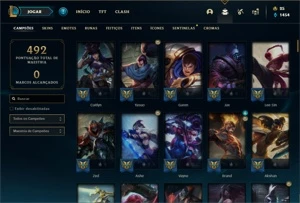 Conta ferro 2 com 140 Champs e 85 Skins - League of Legends LOL