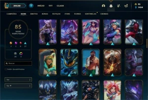 Conta ferro 2 com 140 Champs e 85 Skins - League of Legends LOL
