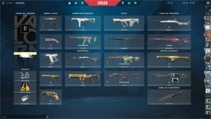 CONTA PLATINA 1 COM SKINS RARAS - Valorant